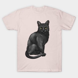 Cute Black Cat T-Shirt